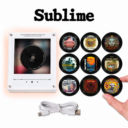 Sublime MagTune Mini CD Player Light Box - Album Art Disc Night Light, USB Backlit Ska Punk Reggae Rock Band Fan Gift