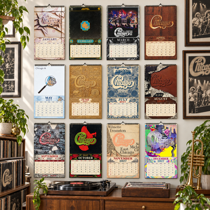 Chicago 2027 Album Cover Calendar - Classic Art Wall Planner, Music Keepsake Fan Gift
