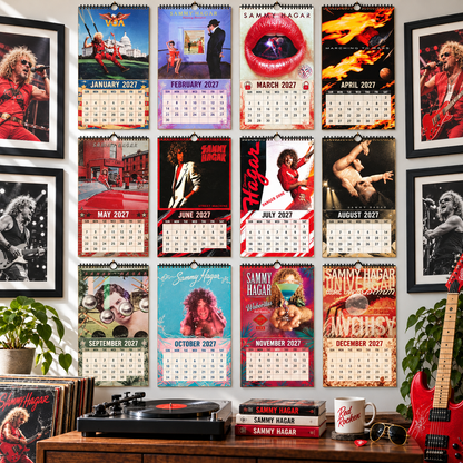 2027 Sammy Hagar Album Cover Wall Calendar – The Red Rocker Classic Rock Music Calendar, Van Halen Band Decor, Nostalgic Gift for Fans