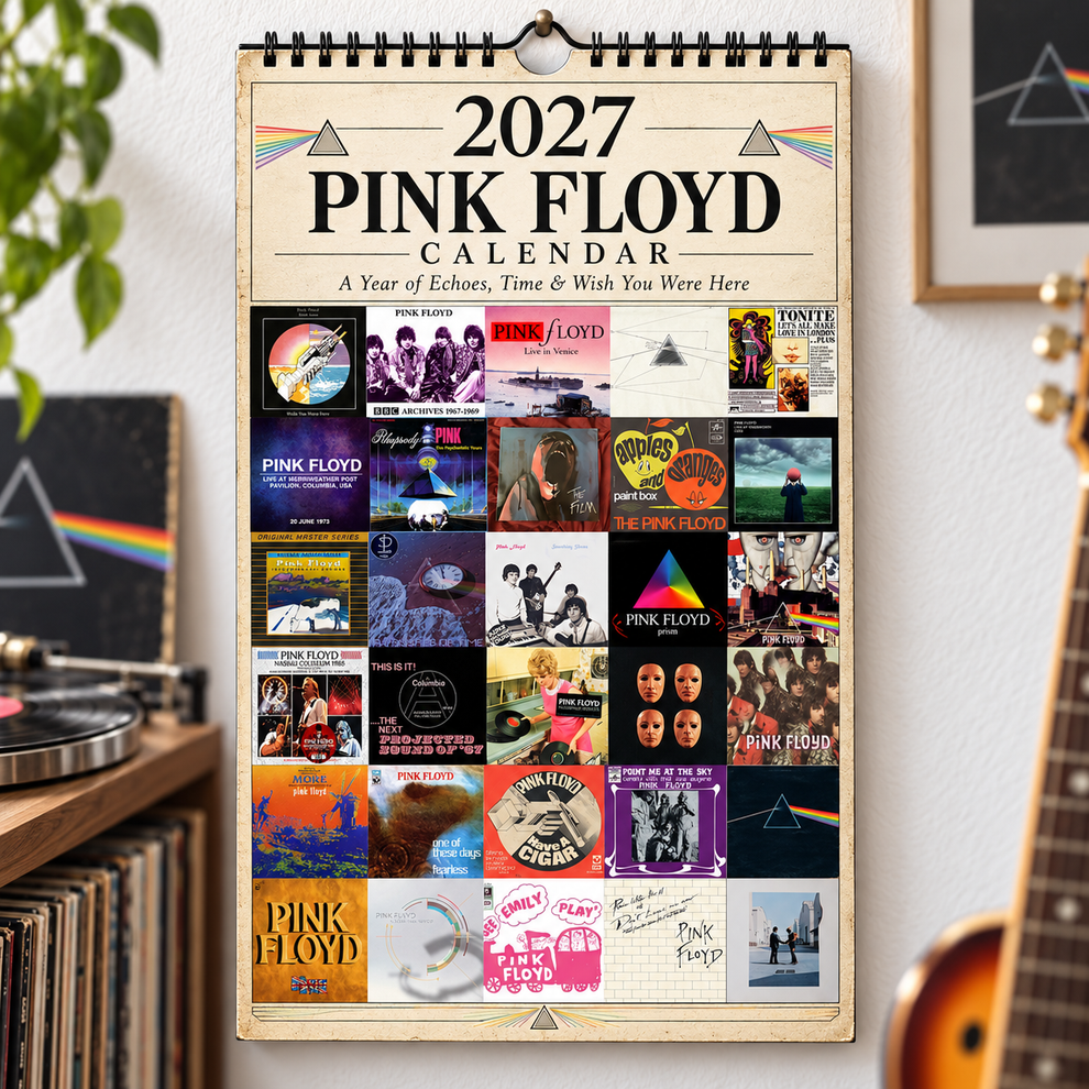 Pink Floyd 2027 Wall Calendar - Album Cover Collage & Prog Rock Discog ...