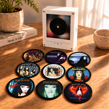 Dead or Alive MagTune Mini CD Player Light - Premium Synth Pop Music Merchandise, Youthquake Album Art LED Night Light Tabletop Decor Gift