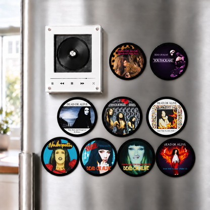 Dead or Alive MagTune Mini CD Player Light - Premium Synth Pop Music Merchandise, Youthquake Album Art LED Night Light Tabletop Decor Gift