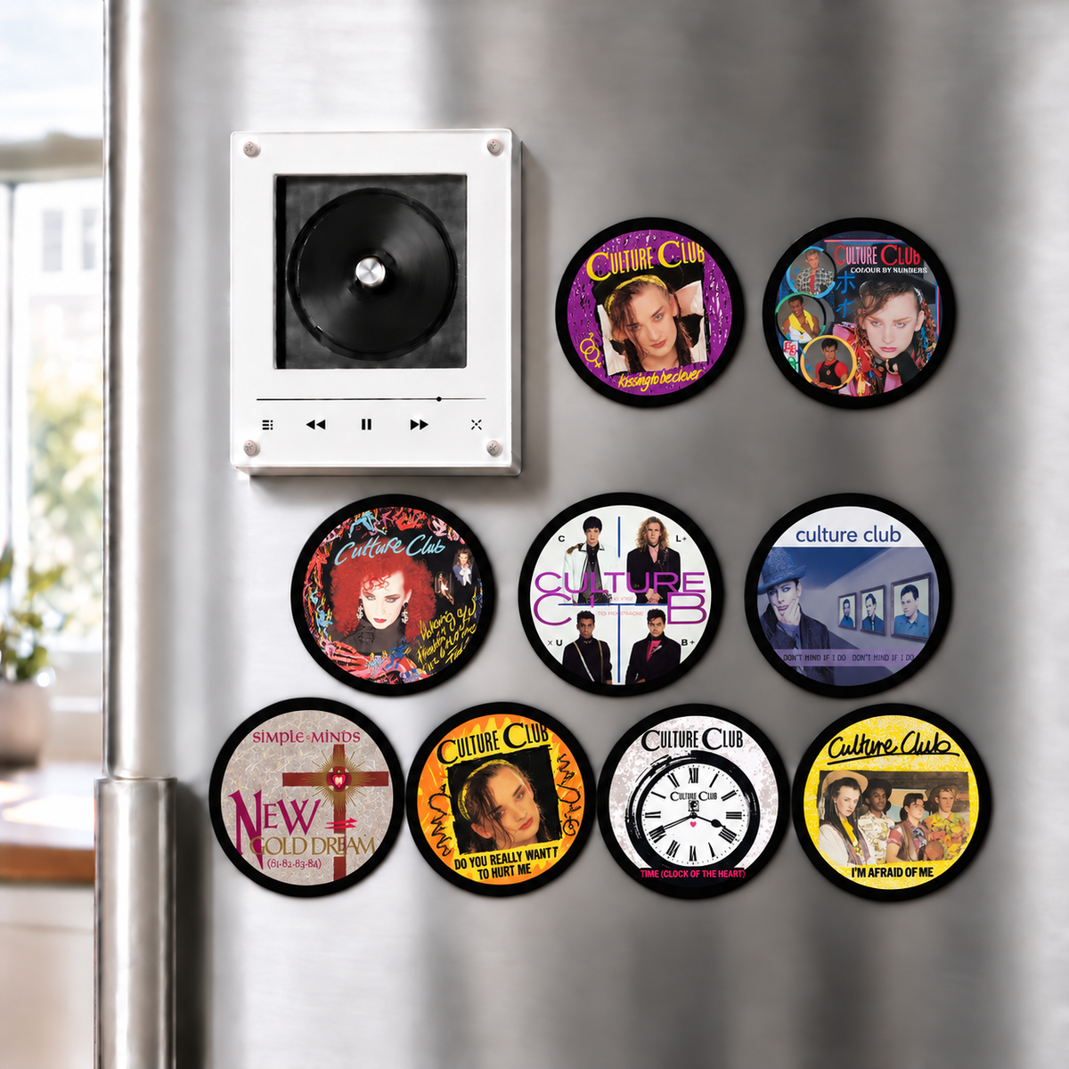 Culture Club MagTune Mini CD Player Light - Premium New Wave Music Merchandise, Colour by Numbers Album Art LED Night Light Tabletop Decor Fan Gift