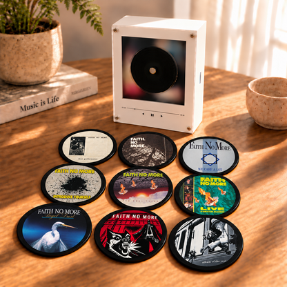Faith No More MagTune Mini CD Player Light - Premium Alt Metal Merchandise, The Real Thing Album Art LED Night Light Tabletop Decor Fan Gift