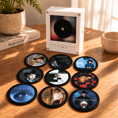 Garth Brooks MagTune Mini CD Player Light - Premium Country Music Merchandise, Ropin' the Wind Album Art LED Night Light Tabletop Gift