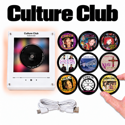 Culture Club MagTune Mini CD Player Light - Premium New Wave Music Merchandise, Colour by Numbers Album Art LED Night Light Tabletop Decor Fan Gift