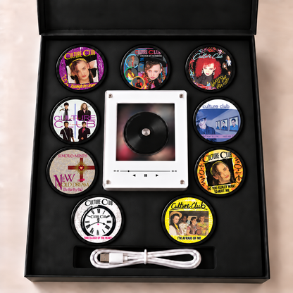 Culture Club MagTune Mini CD Player Light - Premium New Wave Music Merchandise, Colour by Numbers Album Art LED Night Light Tabletop Decor Fan Gift
