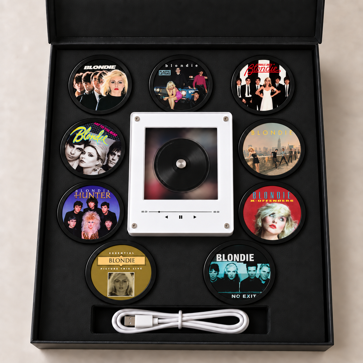 Blondie MagTune Magnetic Music Player – 9 Album Cover Magnetic Tags Se ...
