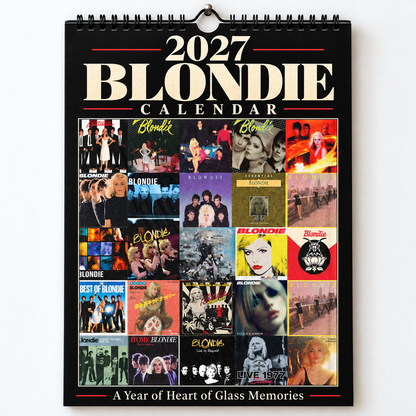 Blondie 2027 Album Cover Calendar - Classic Art Wall Planner, Music Keepsake Fan Gift