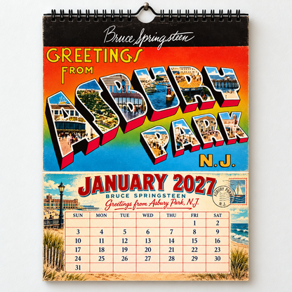 Bruce Springsteen 2027 Album Cover Calendar - Classic Art Wall Planner, Music Keepsake Fan Gift