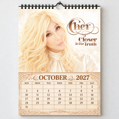 Cher 2027 Album Cover Calendar - Classic Art Wall Planner, Music Keepsake Fan Gift