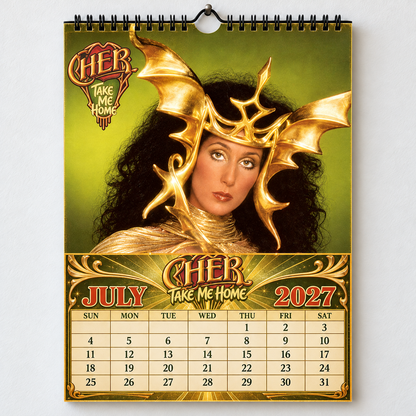 Cher 2027 Album Cover Calendar - Classic Art Wall Planner, Music Keepsake Fan Gift
