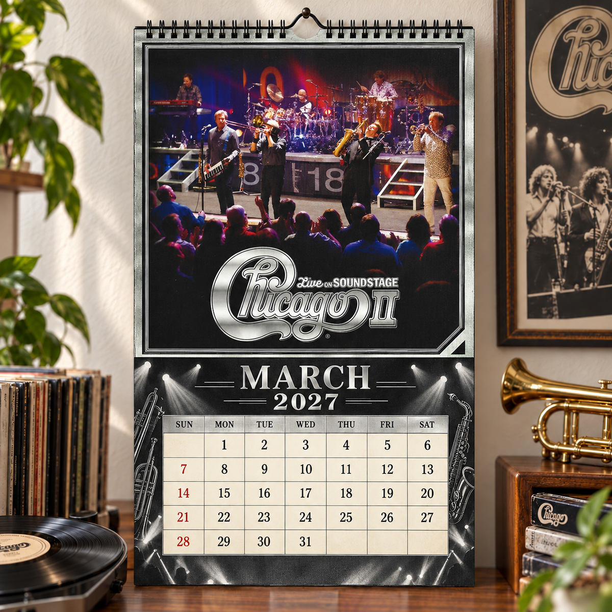 Chicago 2027 Album Cover Calendar - Classic Art Wall Planner, Music Keepsake Fan Gift