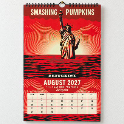2027 The Smashing Pumpkins Album Covers Wall Calendar - Spiral Bound Vintage Alternative Rock Collector's Calendar - Unique Christmas Stocking Stuffer & Birthday Gift