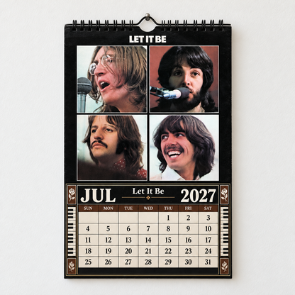 The Beatles 2027 Album Covers Calendar - Abbey Road Art Collector Edition, Classic Pop Music Fan Gif