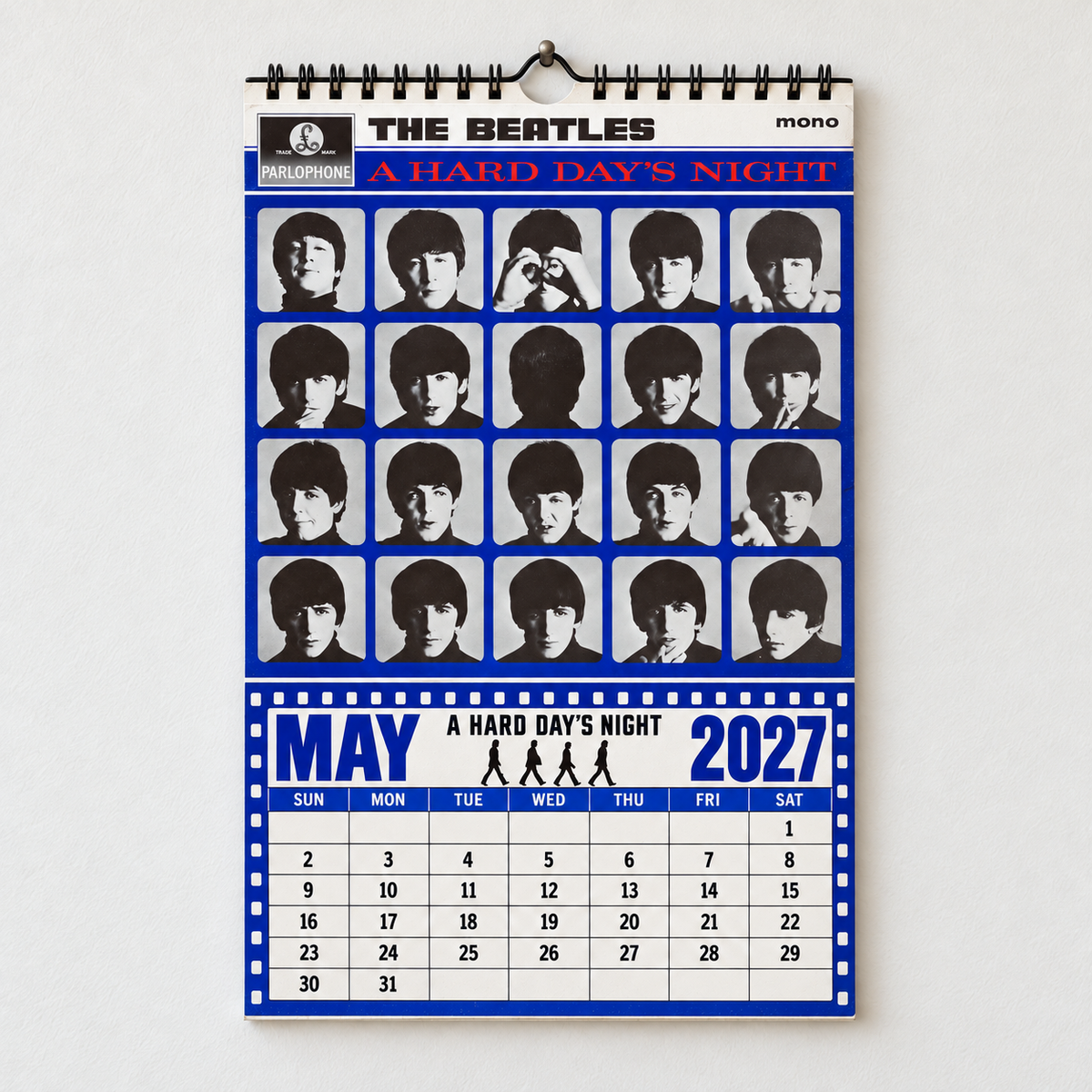 The Beatles 2027 Album Covers Calendar - Abbey Road Art Collector Edition, Classic Pop Music Fan Gif