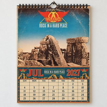 Aerosmith 2027 Rock Wall Calendar - Permanent Vacation Album Art Collector Edition, Hard Rock Music Fan Gift & Planner