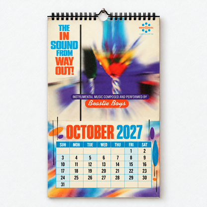 Beastie Boys 2027 Wall Calendar – Vintage Album Cover Collage, A Year of Intergalactic Memories, Retro Hip Hop Music Calendar