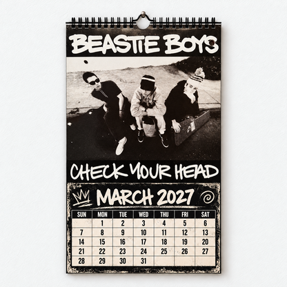 Beastie Boys 2027 Wall Calendar – Vintage Album Cover Collage, A Year of Intergalactic Memories, Retro Hip Hop Music Calendar