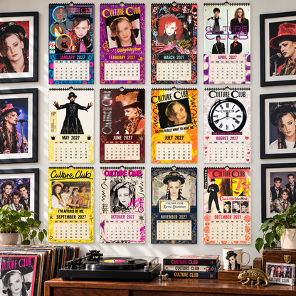 2027 Culture Club Album Cover Wall Calendar – Boy George 80s Pop Music Calendar, Retro New Wave Decor, Nostalgic Gift for Fans