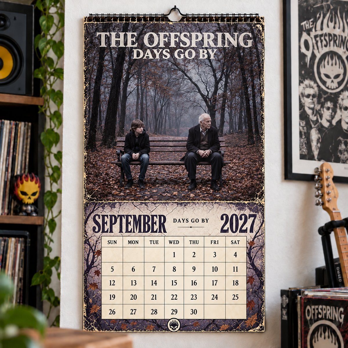 The Offspring 2027 Album Covers Music Wall Calendar - Timeless Punk Rock Classic Album Art Hanging Calendar