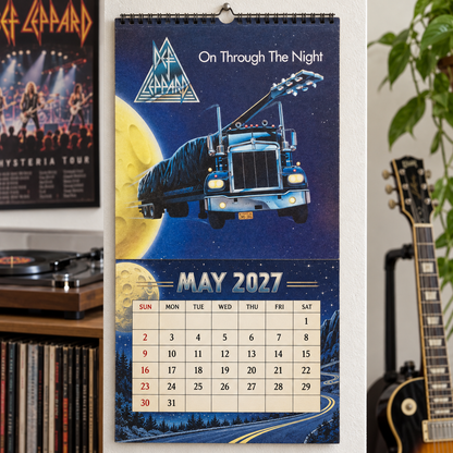 Def Leppard 2027 Wall Calendar - Album Cover Collage & Discography Art | Premium Hard Rock Fan Gift & Hanging Decor