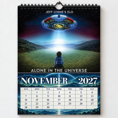 2027 Electric Light Orchestra ELO Album Cover Wall Calendar – Vintage Classic Rock Music Calendar, Jeff Lynne Fan Gift