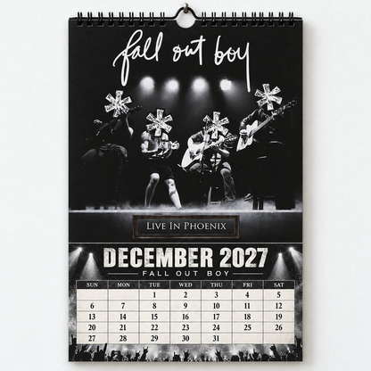 2027 Fall Out Boy Album Cover Wall Calendar – Pop Punk Rock Music Calendar, Thanks for the Memories, Emo Rock Fan Gift