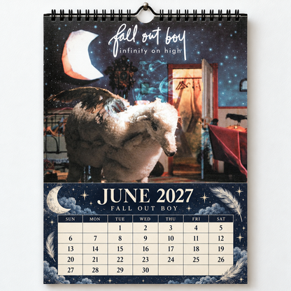 2027 Fall Out Boy Album Cover Wall Calendar – Pop Punk Rock Music Calendar, Thanks for the Memories, Emo Rock Fan Gift