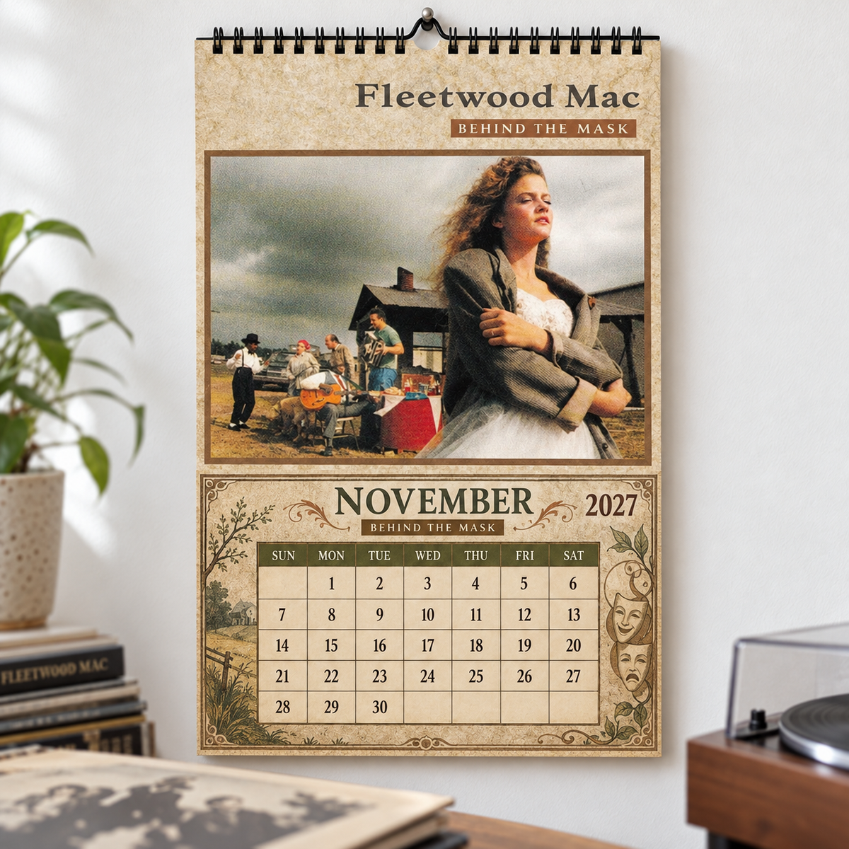 Fleetwood Mac 2027 Album Covers Wall Calendar - Classic Rock Album Art Poster Calendar, Rock Music Merchandise Fan Holiday Gift