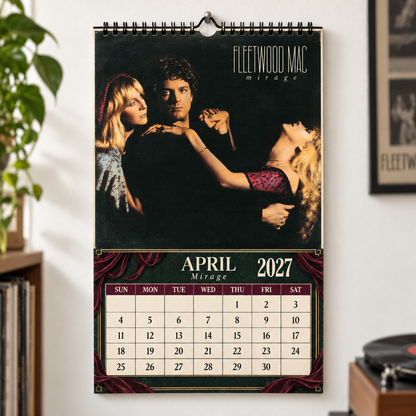 Fleetwood Mac 2027 Album Covers Wall Calendar - Classic Rock Album Art Poster Calendar, Rock Music Merchandise Fan Holiday Gift