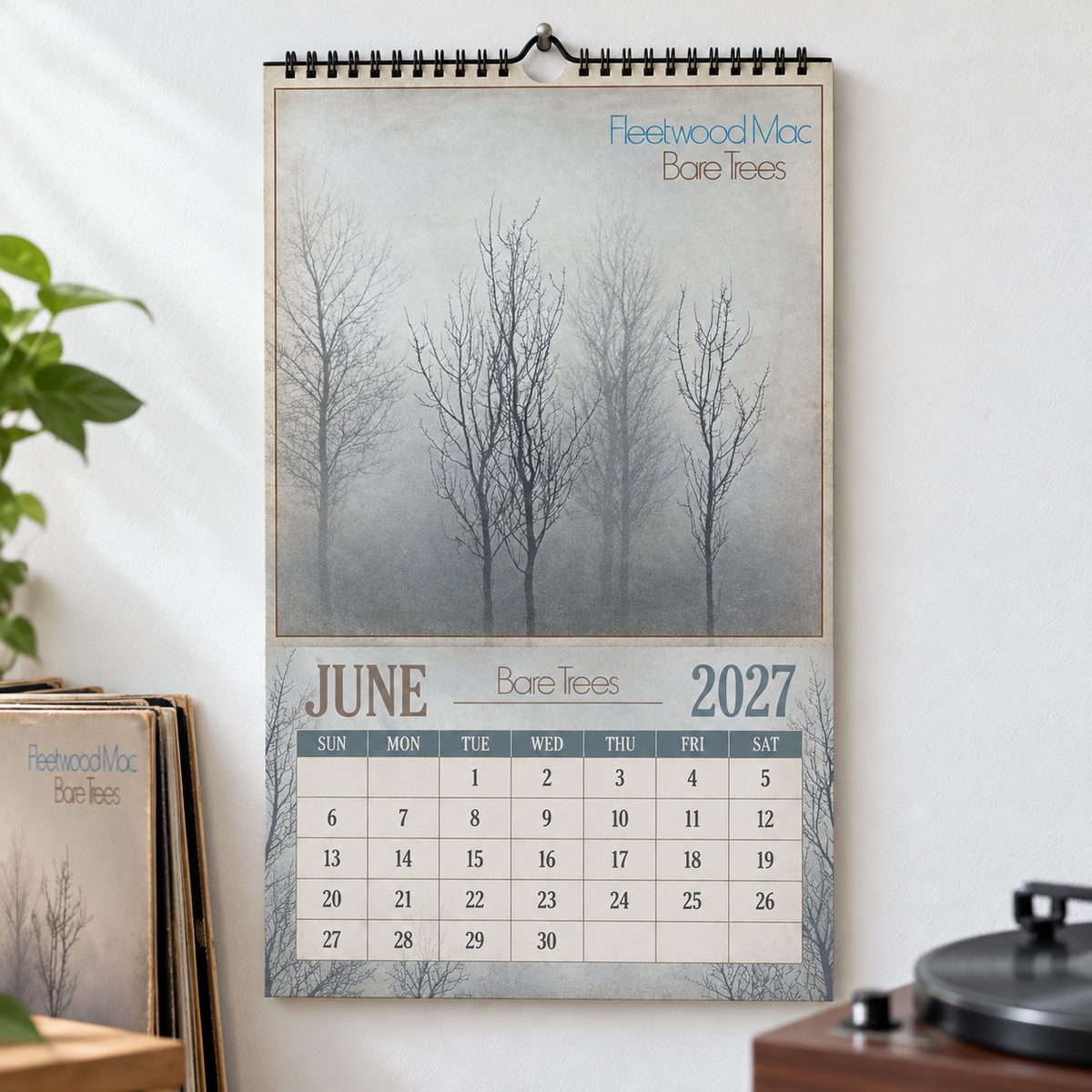 Fleetwood Mac 2027 Album Covers Wall Calendar - Classic Rock Album Art Poster Calendar, Rock Music Merchandise Fan Holiday Gift