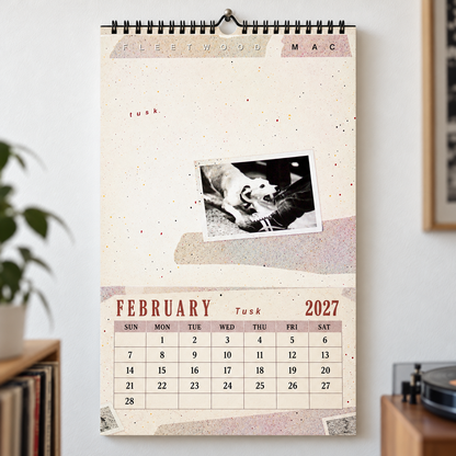 Fleetwood Mac 2027 Album Covers Wall Calendar - Classic Rock Album Art Poster Calendar, Rock Music Merchandise Fan Holiday Gift
