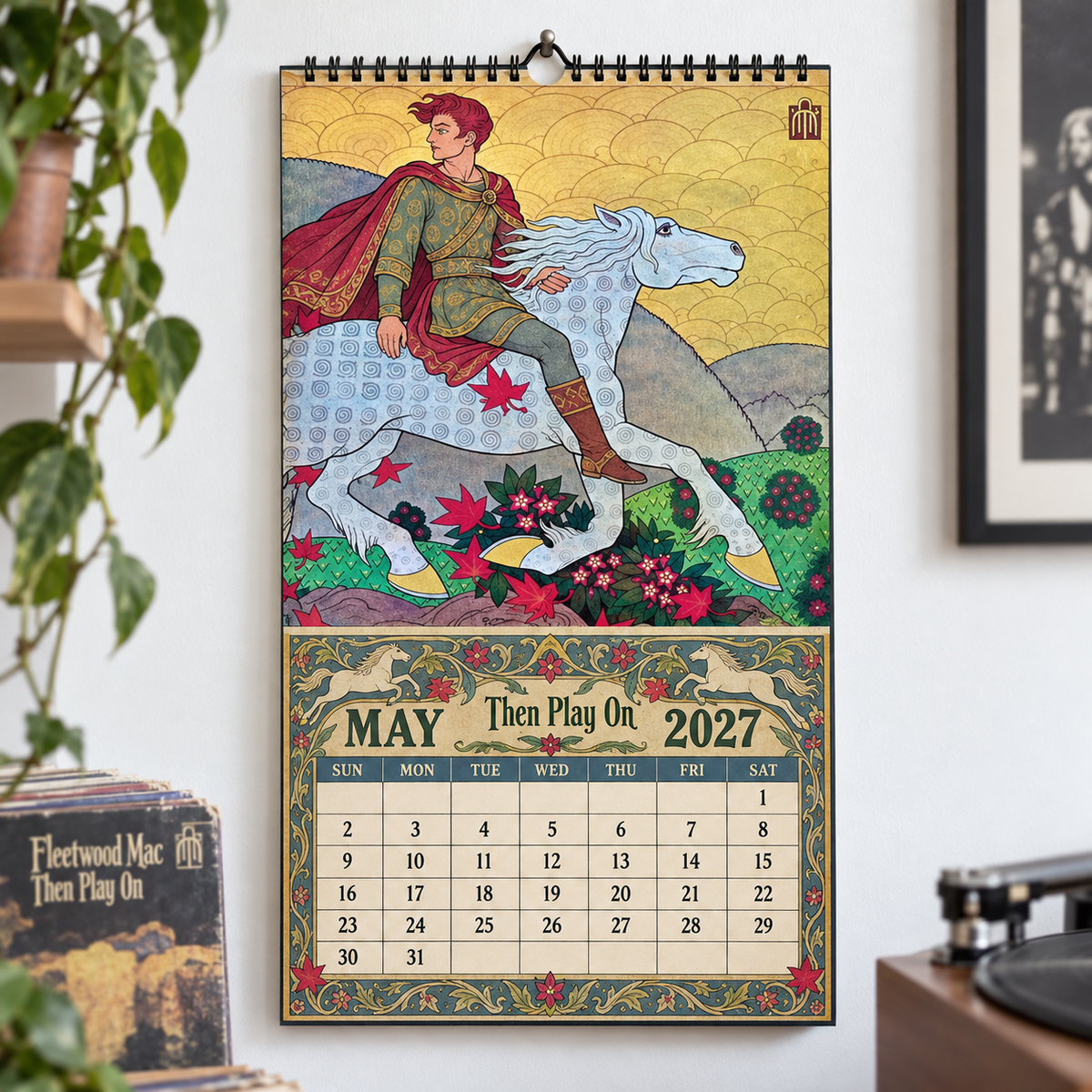 Fleetwood Mac 2027 Album Covers Wall Calendar - Classic Rock Album Art Poster Calendar, Rock Music Merchandise Fan Holiday Gift
