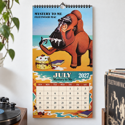 Fleetwood Mac 2027 Album Covers Wall Calendar - Classic Rock Album Art Poster Calendar, Rock Music Merchandise Fan Holiday Gift