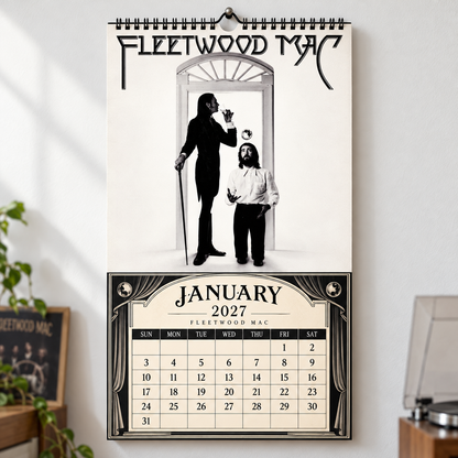 Fleetwood Mac 2027 Album Covers Wall Calendar - Classic Rock Album Art Poster Calendar, Rock Music Merchandise Fan Holiday Gift