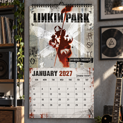 Linkin Park Album Covers Collage Wall Calendar - 2027 A Year of a Thousand Suns & Echoes That Remain - Perfect Gift for Rock Fans