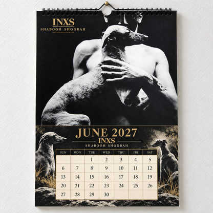 2027 INXS Album Covers & Band Photos Wall Calendar - Spiral Bound Vintage Pop-Rock Collector's Calendar - Unique Christmas Stocking Stuffer & New Year Gift
