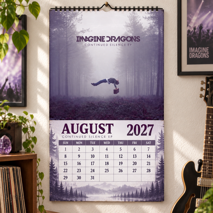 Imagine Dragons Album Covers Collage Wall Calendar - 2027 A Year of Night Visions & Timeless Echoes - Perfect Gift for Rock Fans