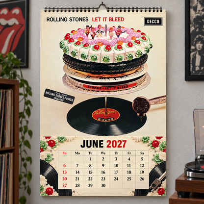 The Rolling Stones 2027 Calendar - Classic Rock Album Art and Photography Monthly Wall Calendar