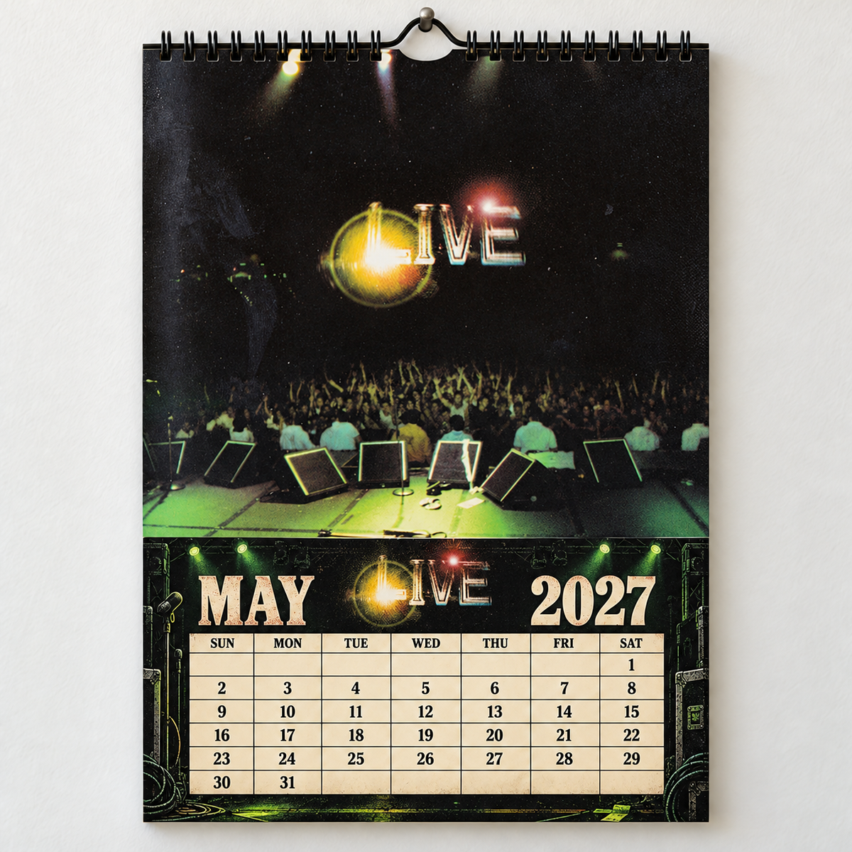 Alice in Chains 2027 Album Covers Wall Calendar - Dirt & Grunge Band Album Art Poster Calendar, Rock Music Fan Gift