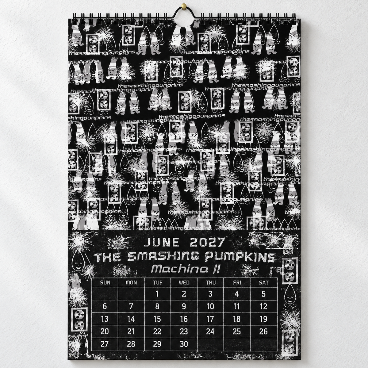 2027 The Smashing Pumpkins Album Covers Wall Calendar - Spiral Bound Vintage Alternative Rock Collector's Calendar - Unique Christmas Stocking Stuffer & Birthday Gift