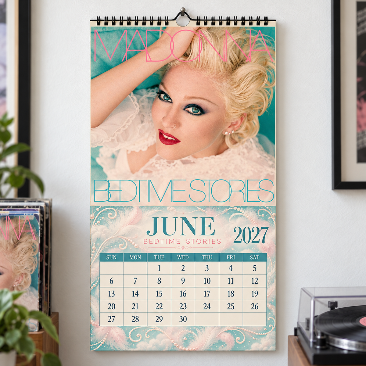 Madonna 2027 Album Covers Wall Calendar - Pop Queen Album Art Poster Calendar, Pop Music Merchandise Fan Holiday Gift