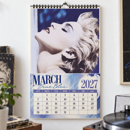 Madonna 2027 Album Covers Wall Calendar - Pop Queen Album Art Poster Calendar, Pop Music Merchandise Fan Holiday Gift