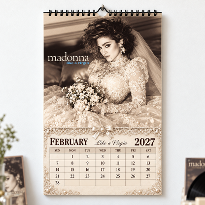 Madonna 2027 Album Covers Wall Calendar - Pop Queen Album Art Poster Calendar, Pop Music Merchandise Fan Holiday Gift