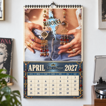 Madonna 2027 Album Covers Wall Calendar - Pop Queen Album Art Poster Calendar, Pop Music Merchandise Fan Holiday Gift