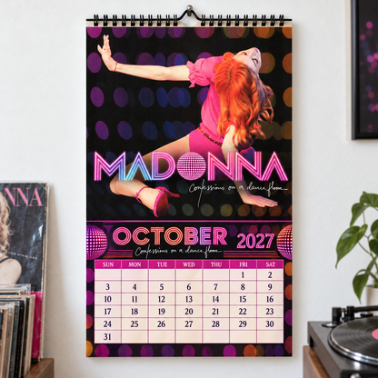 Madonna 2027 Album Covers Wall Calendar - Pop Queen Album Art Poster Calendar, Pop Music Merchandise Fan Holiday Gift
