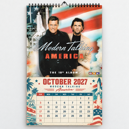 Modern Talking 2027 Wall Calendar - Album Cover Collage & Euro Disco Discography Art | Premium Pop Fan Gift & Hanging Decor