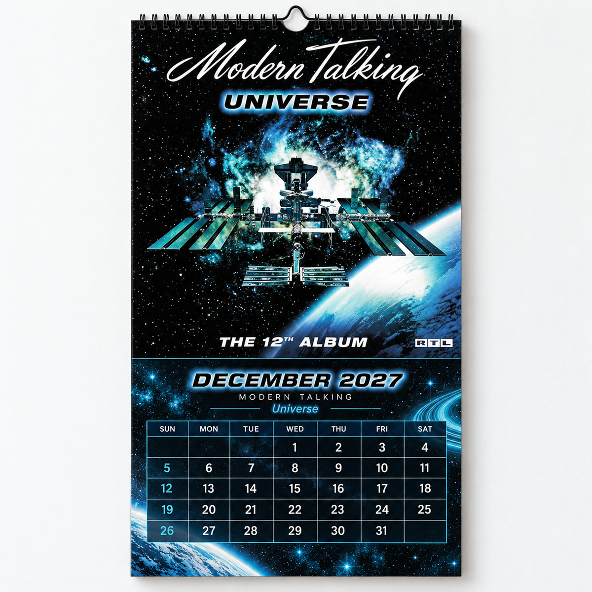 Modern Talking 2027 Wall Calendar - Album Cover Collage & Euro Disco Discography Art | Premium Pop Fan Gift & Hanging Decor