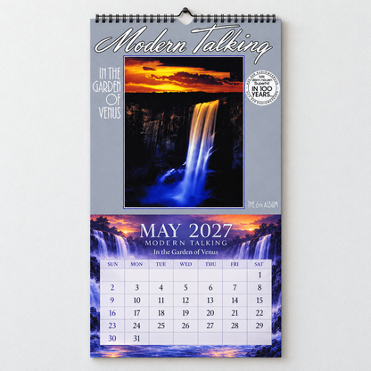 Modern Talking 2027 Wall Calendar - Album Cover Collage & Euro Disco Discography Art | Premium Pop Fan Gift & Hanging Decor